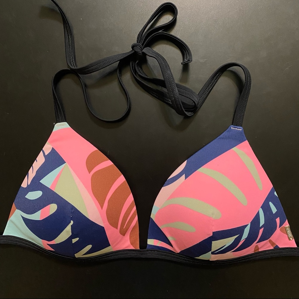 VS PINK Tropical Push Up Triangle Bikini Top